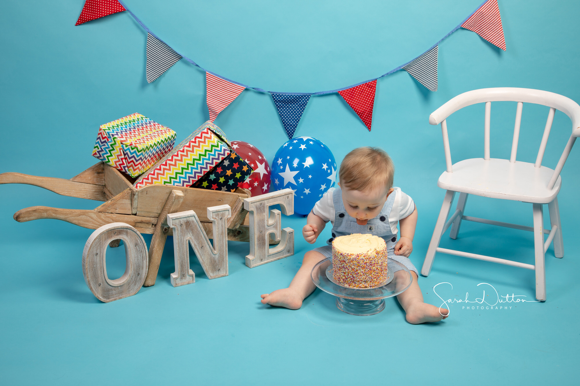 Cake Smash, Family and Baby Photography taken in the Photography studio in Whitchurch Hampshire