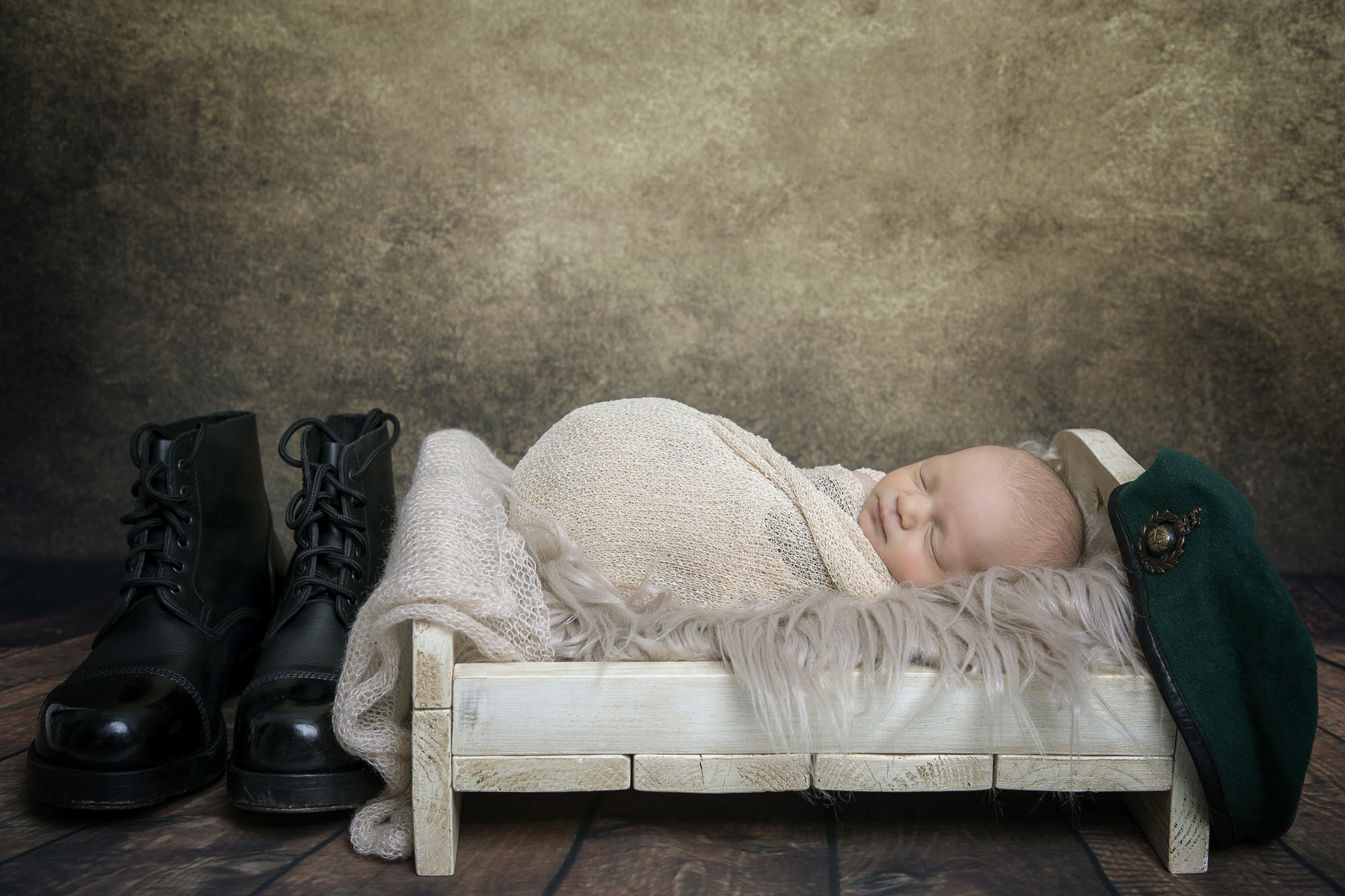 Newborn baby photography portrait taken in my studio in Whitchurch Hampshire